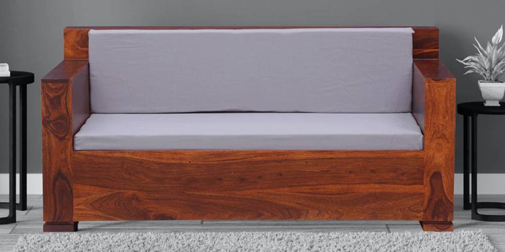 Austin Wooden Sofa (Honey Oak)